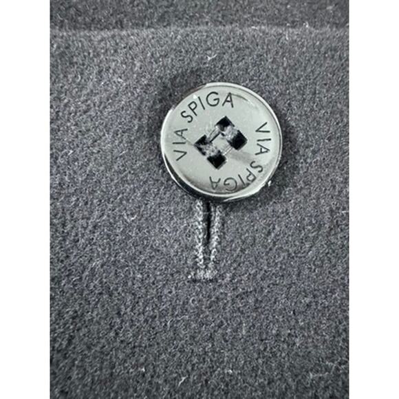 "VIA SPIGA" Women's Cashmere Wool Blend Trench Coat Quiet Luxury Old Money SZ 10 - Picture 7 of 16